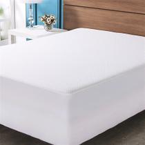 Protetor de colchao royal solteiro 1,00 x 2,00 + 30cm branco/unico