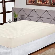 Protetor de Colchão Solteiro Impermeável Antiácaro Zíper 100% Poliéster Capa para Cama Resistente