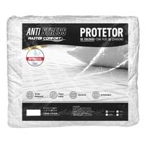 Protetor De Colchão Solteiro Impermeável Antistress Ajustável Antialérgico Tecido Matelado Master Comfort