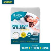 Protetor de Colchão Solteiro Impermeável Duoflex Algodão 90x190x30 - Barreira contra Líquidos e Manchas - Não faz Barulho Protetor de Colchão Solteiro Impermeável Duoflex Algodão 90x190x30 - Barreira contra Líquidos e Manchas - Não faz Barulho