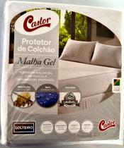 Protetor de Colchão Solteiro Impermeável Malha Gel - Branco - 90x190x40cm - Castor