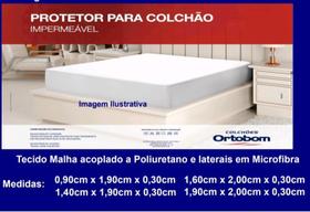 Protetor de Colchão Solteiro Impermeável Ortobom