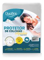 Protetor de Colchão Solteiro King Impermeável Malha Algodão Duoflex 100x200x30cm Branco Protetor de Colchão Solteiro King Impermeável Malha Algodão Duoflex 100x200x30cm Branco