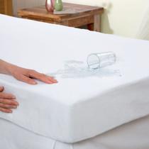 Protetor De Colchao Solteiro Malha Impermeavel Branco Camesa