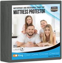 Protetor de colchão Utopia Bedding à prova d'água King Size Protetor de colchão Utopia Bedding à prova d'água King Size