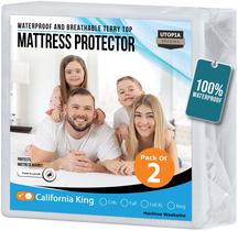 Protetor de colchão Utopia Bedding California King, pacote com 2 Protetor de colchão Utopia Bedding California King, pacote com 2