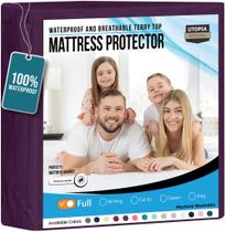 Protetor de colchão Utopia Bedding impermeável em tamanho real Protetor de colchão Utopia Bedding impermeável em tamanho real