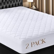 Protetor de Colchão Utopia Bedding Solteiro 99x191 cm 41 cm de Profundidade Pacote com 2 Protetor de Colchão Utopia Bedding Solteiro 99x191 cm 41 cm de Profundidade Pacote com 2