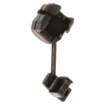 Protetor de cordão Jandorf 18/2 de nylon preto plano, pacote com 4