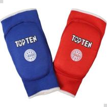 Protetor de Cotovelo / Cotoveleira dupla face Vermelho e Azul para Kickboxing WAKO - Top Ten Protetor de Cotovelo / Cotoveleira dupla face Vermelho e Azul para Kickboxing WAKO - Top Ten