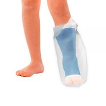 Protetor de Curativos Banho Ortopédico Aquapauher Ortho Pauher Impermeável e Reutilizável Membro Inferior Infantil Pé Reutilizável Infantil Criança