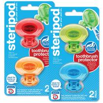 Protetor de escova de dentes Steripod Clip-On 4 unidades