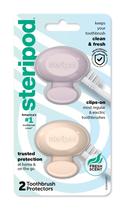 Protetor de Escova de Dentes Steripod Clip-On Kit com 2 Unidades Rosa e Azul