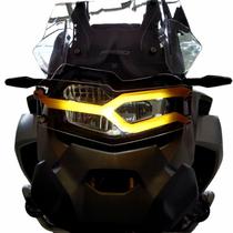 Protetor de Farol com Lente Colorida em Aço + Acrilico Bmw F900 F850 GS Adv