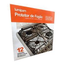 Protetor De Fogão 27cm X 27cm Reutilizavel 12 Unidades - lumipam