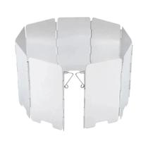 Protetor De Fogão a Gás Dobrável E À Prova De Vento Com 9 Placas Em Liga De Alumínio Para Cozinha Ao