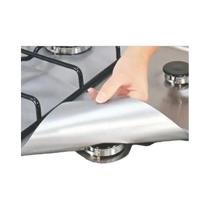 Protetor De Fogão a Gás Reutilizável De Folha Quadrada Fácil De Limpar 4 Peças Almofada De Proteção