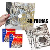 Protetor De Fogão com48 folhas Em Alumínio P/ 4 E 6 Bocas