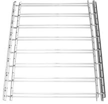 Protetor de janela John Sterling Fixed 8Bar 76-107 cm em aço branco