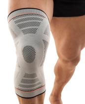 Protetor de joelho alta compressão e conforto linha fisio unissex - n1 sports