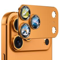 Protetor de lente de câmera CACOE iPhone 17 Pro Max com estrutura metálica