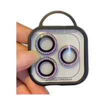 Protetor De Lente De Câmera Em Metal Diamantado Para iPhone 11 12 13 pro Max Mini 14 plus - 2-3