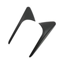 Protetor De Lente De Câmera Lateral Em Fibra De Carbono Preto Brilhante Fosco Para Tesla Model Y 3