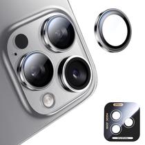 Protetor de lente de câmera MAGIC JOHN iPhone 16 Pro/Max em vidro 9H