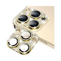 Protetor De Lente De Câmera Metálico Com Strass Brilhante Para iPhone 17 16 15 14 13 pro Max plus