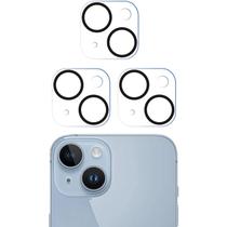 Protetor De Lente De Câmera Para iPhone 15 pro Max 14 plus 13 Mini 12 11, 3PCS Filme Protetor