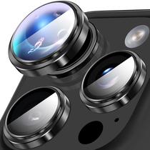 Protetor de lente de câmera Suoman para iPhone 16 Pro Max preto
