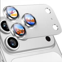 Protetor de lente de câmera Uyiton iPhone 17 Pro, metal, vidro