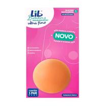 Protetor de Mamilo LIB Ultra Fino Reutilizável Bege Feminino 1 par Protetor de Mamilo LIB Ultra Fino Reutilizável Bege Feminino 1 par