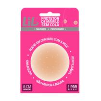 Protetor de Mamilo Lib Ultrafino Silicone Reutilizável Sem Cola Tamanho 8cm Cor Bege 1 Par Protetor de Mamilo Lib Ultrafino Silicone Reutilizável Sem Cola Tamanho 8cm Cor Bege 1 Par