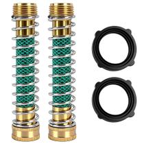 Protetor de Mangueira de Jardim LIULO TOOL, Adaptador de Extensão de Mangueira de Latão com Mola Espiral, Extensão para Torneira de Jardim (2 Unidades) Protetor de Mangueira de Jardim LIULO TOOL, Adaptador de Extensão de Mangueira de Latão com Mola Espiral, Extensão para Torneira de Jardim (2 Unidades)