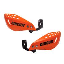 Protetor de Mão Circuit - Vector - Haste de Nylon - Laranja com Preto - Modelo Universal P/ Todo Tipo de Moto