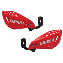 Protetor De Mão Circuit - Vector - Haste De Nylon - Vermelho E Branco - Modelo Universal