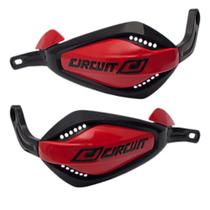 Protetor de Mão P.4 pro taper para guidões Fat Bar preto com vermelho - Circuit