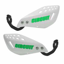 Protetor de mão vector T-rex Universal Haste Nylon branco com verde - Circuit