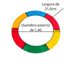 Protetor de Molas Reforçado Para cama Elástica-Trampolim-Pula Pula-Protetor Para Todos os Tamanhos