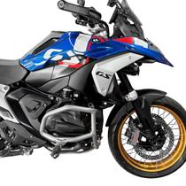 Protetor De Motor Bmw R1300 Gs com Pedaleira Prata Bráz Protetor De Motor Bmw R1300 Gs com Pedaleira Prata Bráz