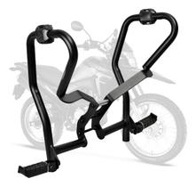 Protetor de Motor e Carenagem Coyote Preto com Pedais - Bros NX-R 160 ano 2015 até 2021 - Honda