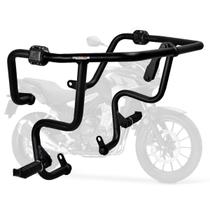 Protetor de Motor e Carenagem Coyote Preto com Pedais - CB 500 X ano 2020 em Diante - Honda