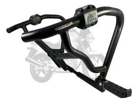 Protetor de Motor e Carenagem Coyote Preto com Pedais - Twister CBX 250 até 2008 - Honda
