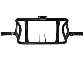 Protetor de motor francês c/ pedaleiras preto intruder 125 - suzuki