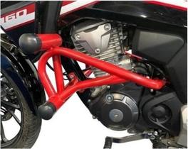 Protetor de motor titan 160 / fan 160 / start 160 stunt (todas) vermelho - aurorense