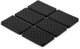 Protetor de Móveis Borracha 12 Pçs 40mm Retangular C/ Fita Adesiva
