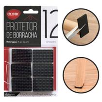 Protetor De Móveis Borracha Retangular 4x2,5cm 12 Un - Clink Protetor De Móveis Borracha Retangular 4x2,5cm 12 Un - Clink