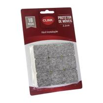 Protetor de Moveis Feltro Quadrado 2,5cm 18 Unidades Protetor de Moveis Feltro Quadrado 2,5cm 18 Unidades