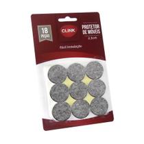 Protetor De Móveis Redondo De Feltro Com 18 Unidades